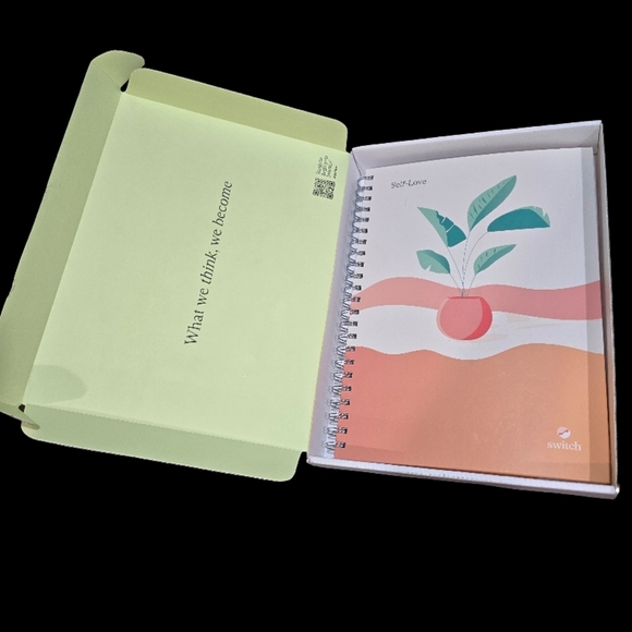 Switch Self-Love Spiral Notebook with Plant Design - Picture 1 of 1